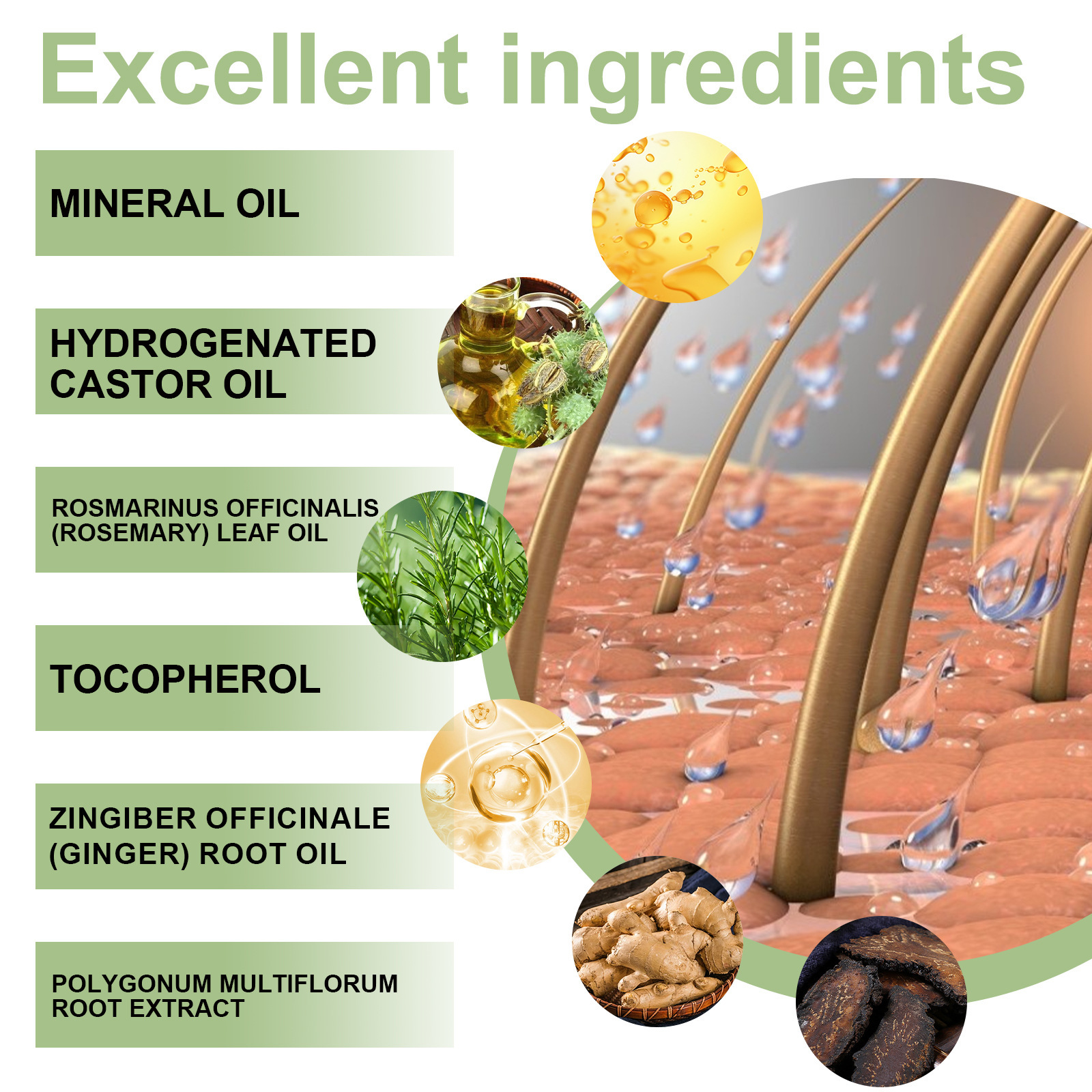 100mL Herbal Rosemary Leaf Oil Hair Repair &amp; Nourishing Essential Oil for Damaged Hair Care