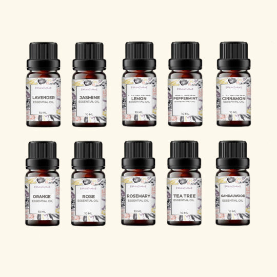 100% Pure &amp; Natural Therapeutic Grade Essential Oils Top 10 for Moisturizing Firming &amp; Nourishing Herbal Ingredients