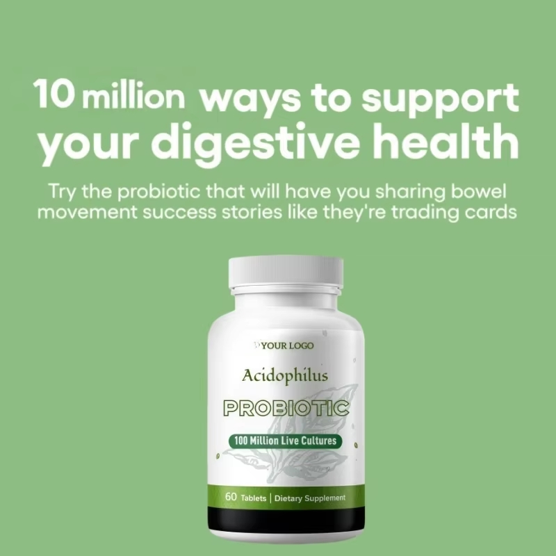 Vorx Biotech Acidophilus Probiotic 100 Million Live Cultures Tablets for Digestive Health CDMO Private Label Supplement Factory