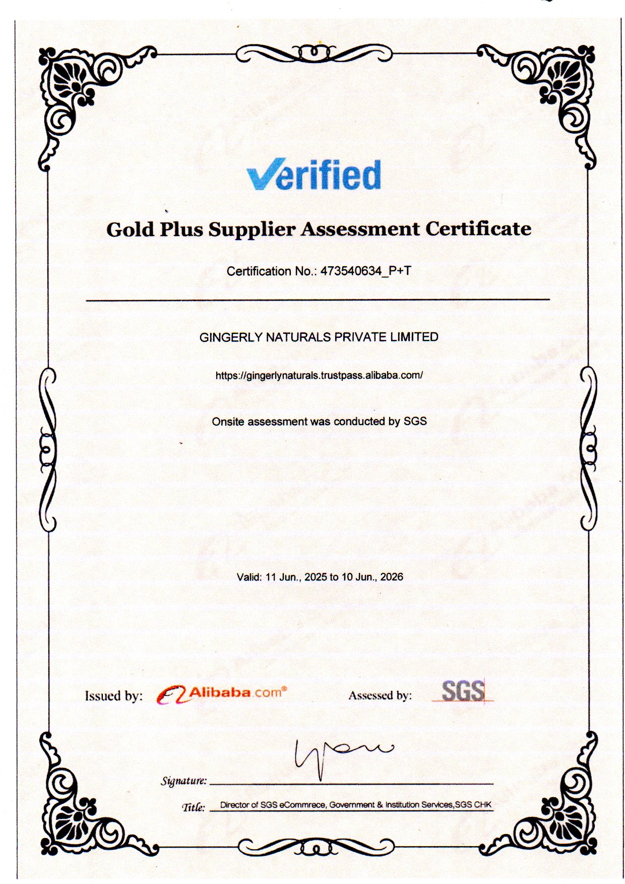 Certification 1
