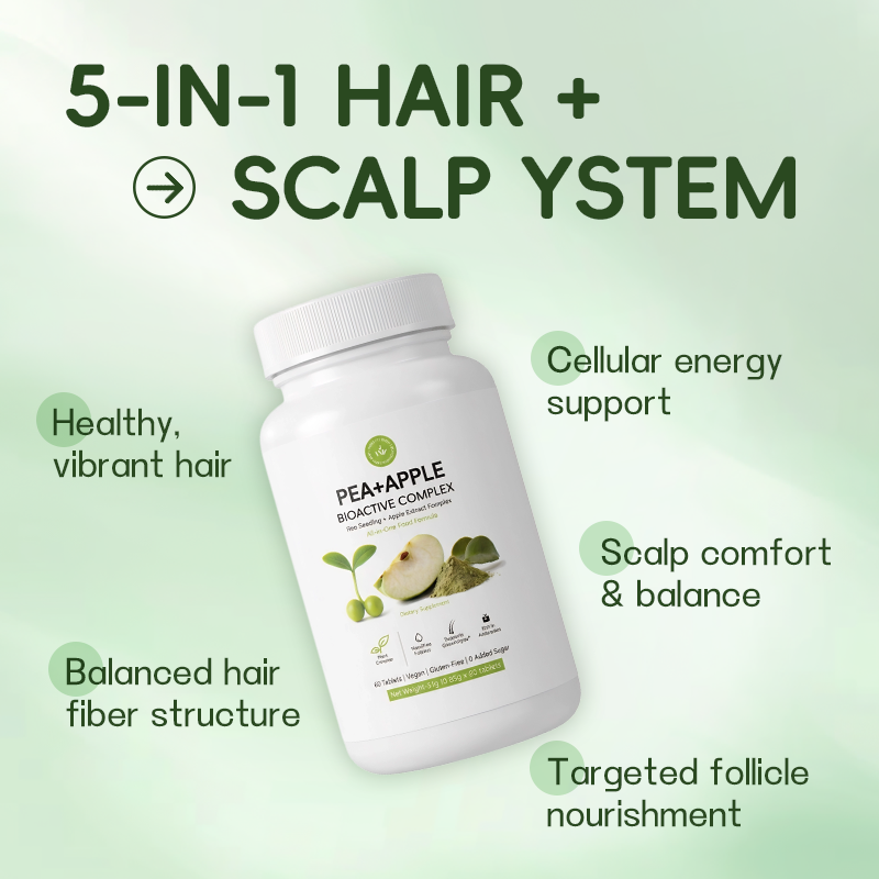 Wholesale Adult Hair Chewing Pills Herbal Dietary Fiber Supplement for Hair Growth Care Maintenance