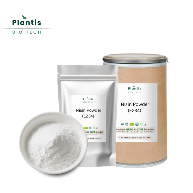 Food Grade E234 Nisin CAS 1414-45-5 Natural Preservative Powder Creamy White Drum Packaging