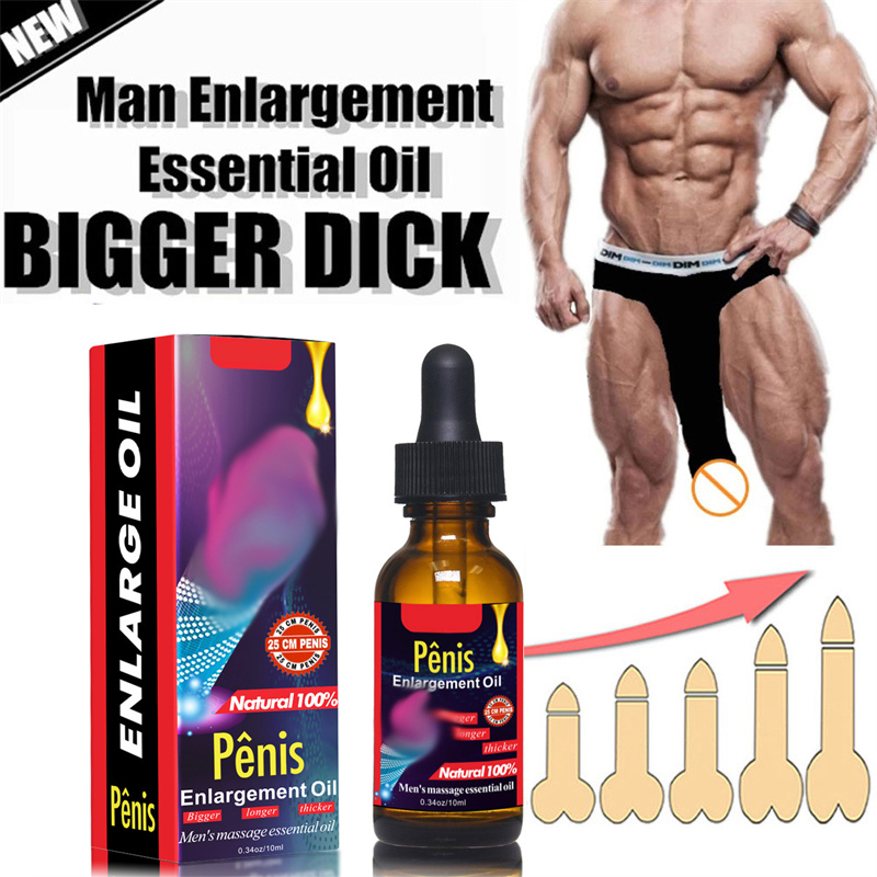 Natural Herbal XL Size Men's Pennis Oil Quick Results Pure Essential Oils Plant Extracts Hyaluronic Acid No Side