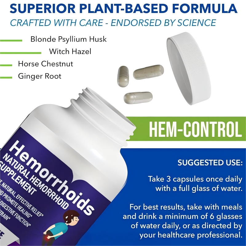 Hot Sell Psyllium Husk Capsules Vegan Non-GMO Gluten Free Colon Cleanser Daily Fiber Supplement for Gut Health Adult 60 Capsules
