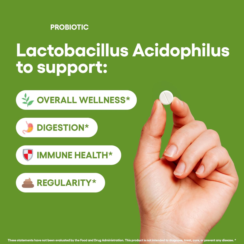 Vorx Biotech Acidophilus Probiotic 100 Million Live Cultures Tablets for Digestive Health CDMO Private Label Supplement Factory