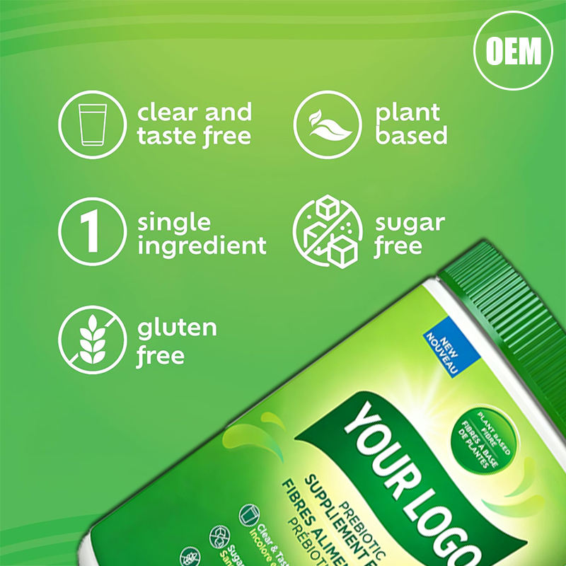 OEM ODM Prebiotic Fiber Supplement Powder Natural Plant Based Fiber Solid Drink