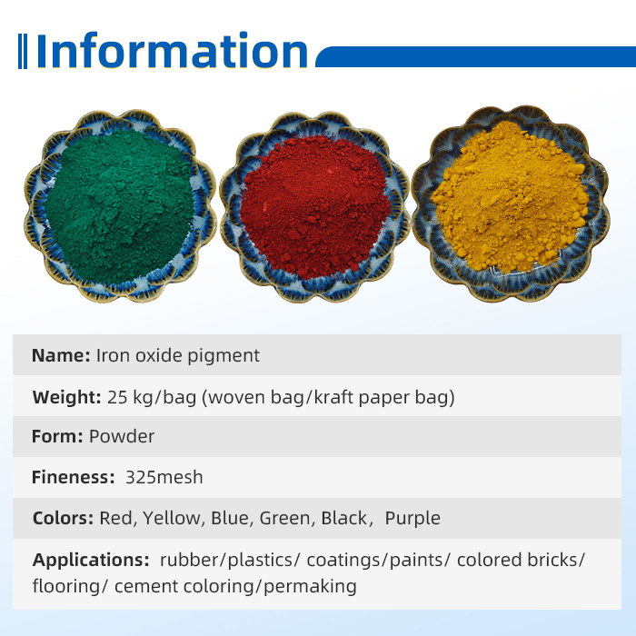 Customized Iron Oxide Pigment Concrete Pigments for Tile Brick Pavers Block 12227-89-3 Iron Oxide Powder with ROHS REACH