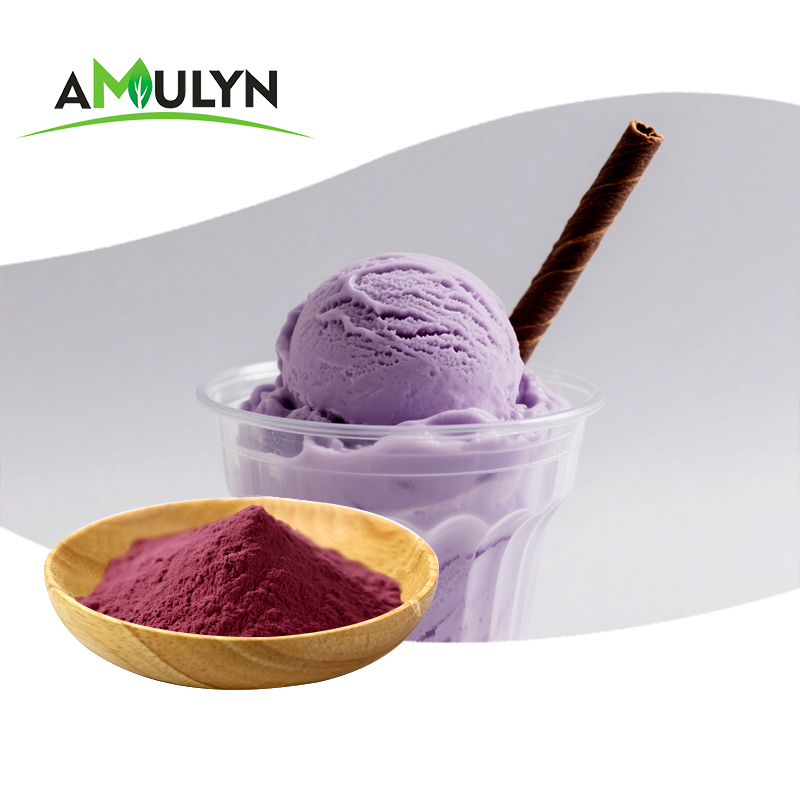 AMULYN Purple Sweet Potato Powder Food Grade Vitamin Natural Food Coloring Purple Potato Pigments Instant Purple Ube Powder Drum