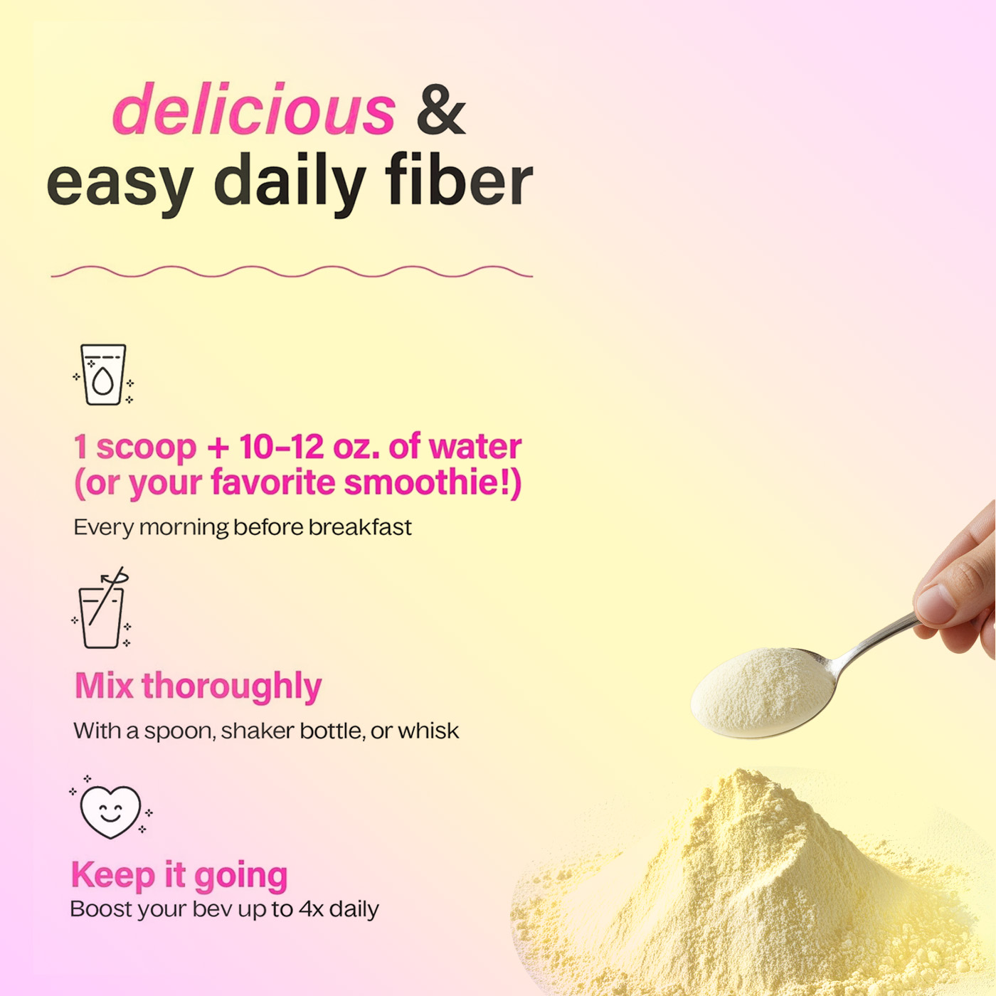 OEM ODM Natural Dietary Fiber Supplement Powder Drink Probiotics Collagen Electrolytes Supports Gut Health Immune Support Energy