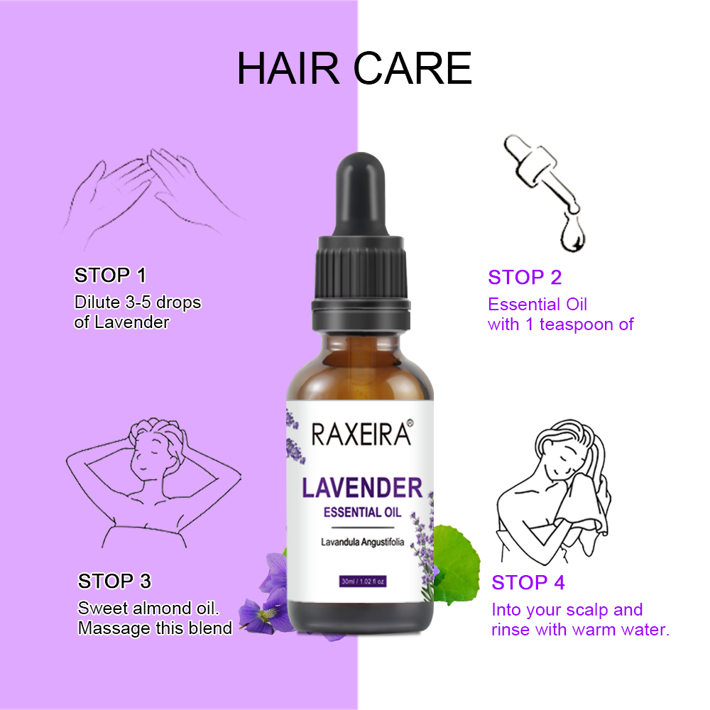 Factory Wholesale Bulk Free Sample Lavender Essential Oil Private Label Pure Natural Top Quality Lavender Oil for Hair
