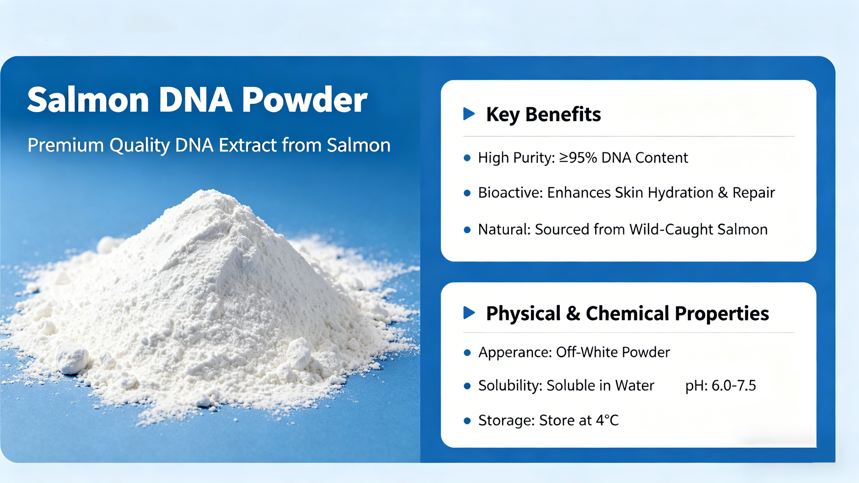 High Purity Salmon DNA Powder Specification 2