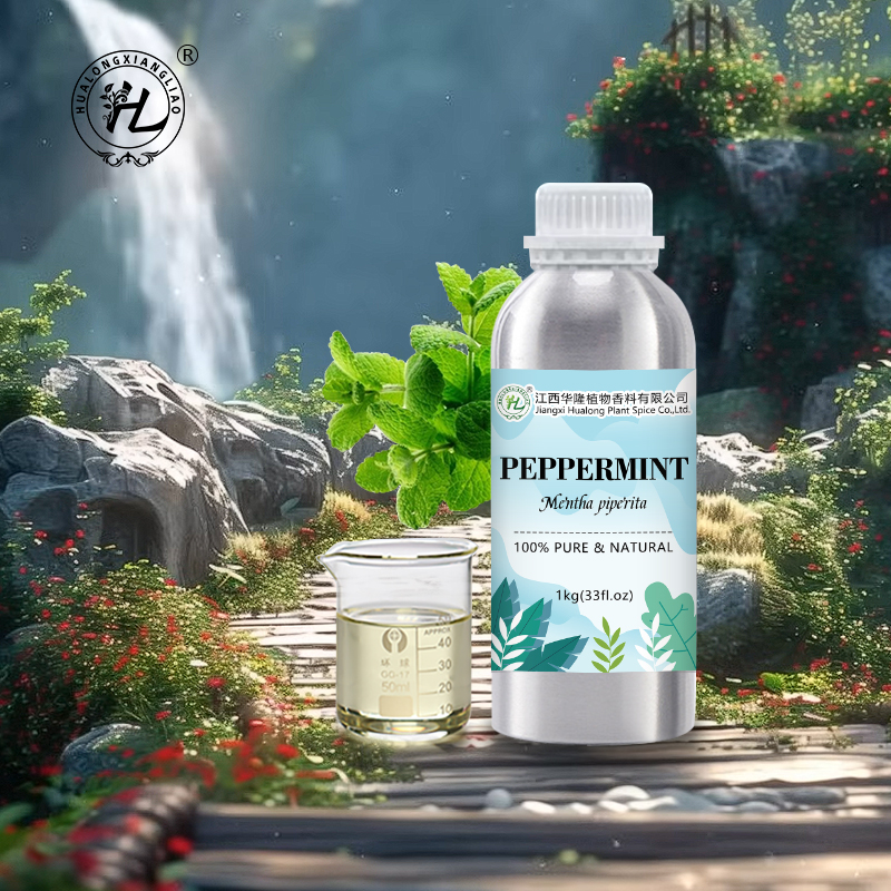 Peppermint Essential Oil Bottle