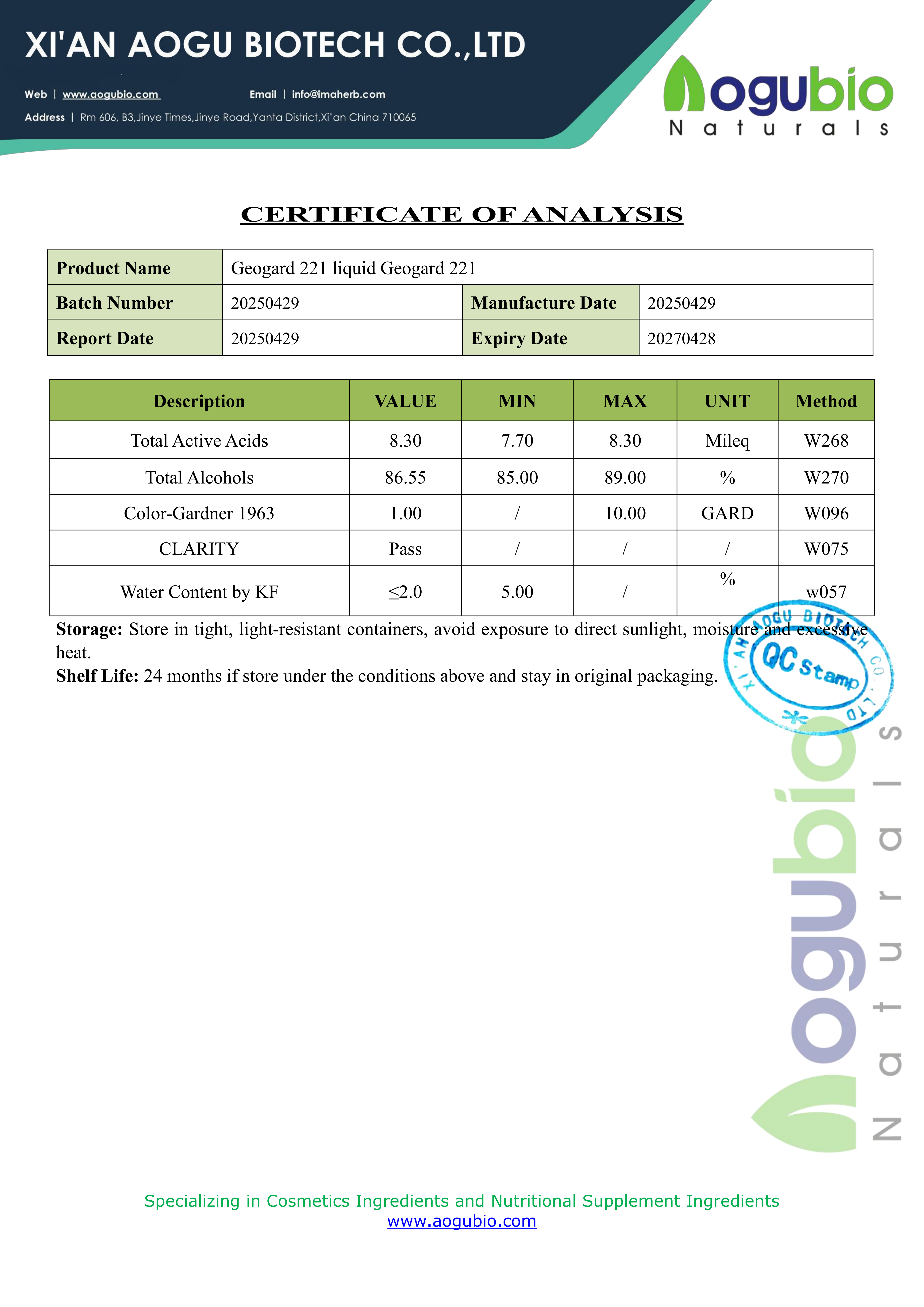 Broad Spectrum Preservative Geogard 221 Dehydroacetic Acid and Benzyl Alcohol for Natural Cosmetic Formulations Bulk Supply
