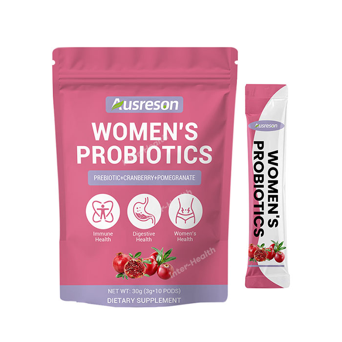 Ausreson Women Probiotic Fiber Powder Drink Supplement Vitamin Prebiotic Digestive Support Gut Health Women's Probiotic Powder