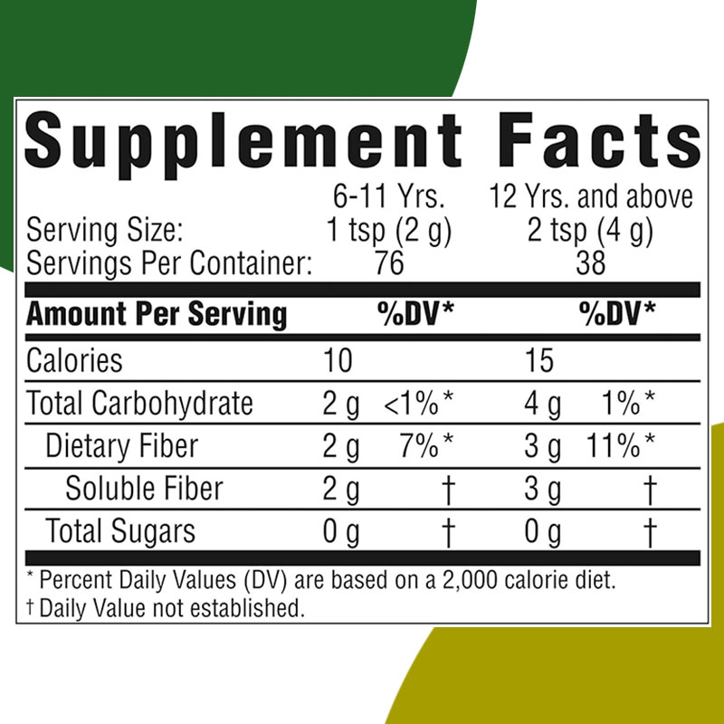 Factory Unflavored Prebiotic Fiber Powder Daily Digestive Health Supplement, Natural Soluble Fiber for Gut Support, Non-GMO