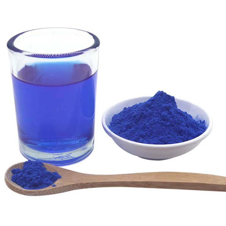 Natural Plant Pigment Colour Gardenia Jasminoides Ellis Extract E30-E100 Gardenia Blue Powder