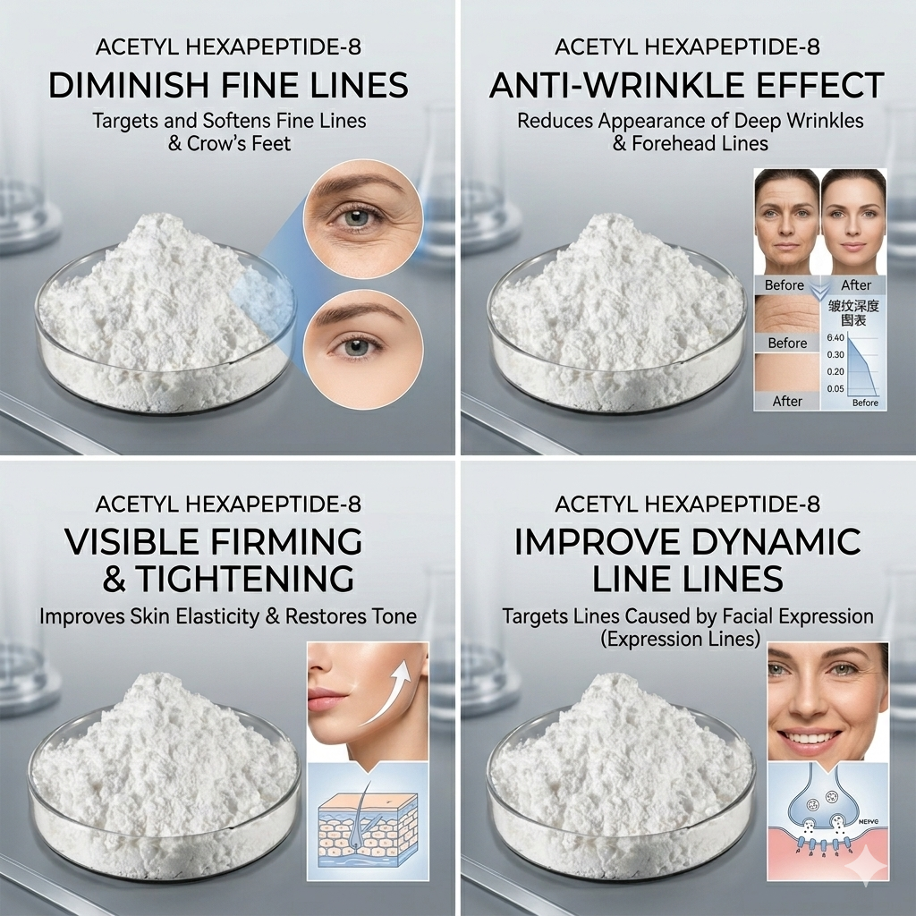 Manufacturer Supply 99% Cosmetic Grade Active Peptide CAS 616204-22-9 Acetyl Hexapeptide-8 Powder