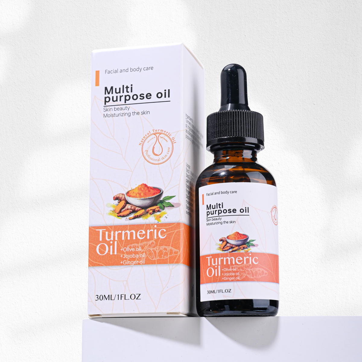 Essential oil packaging view 1