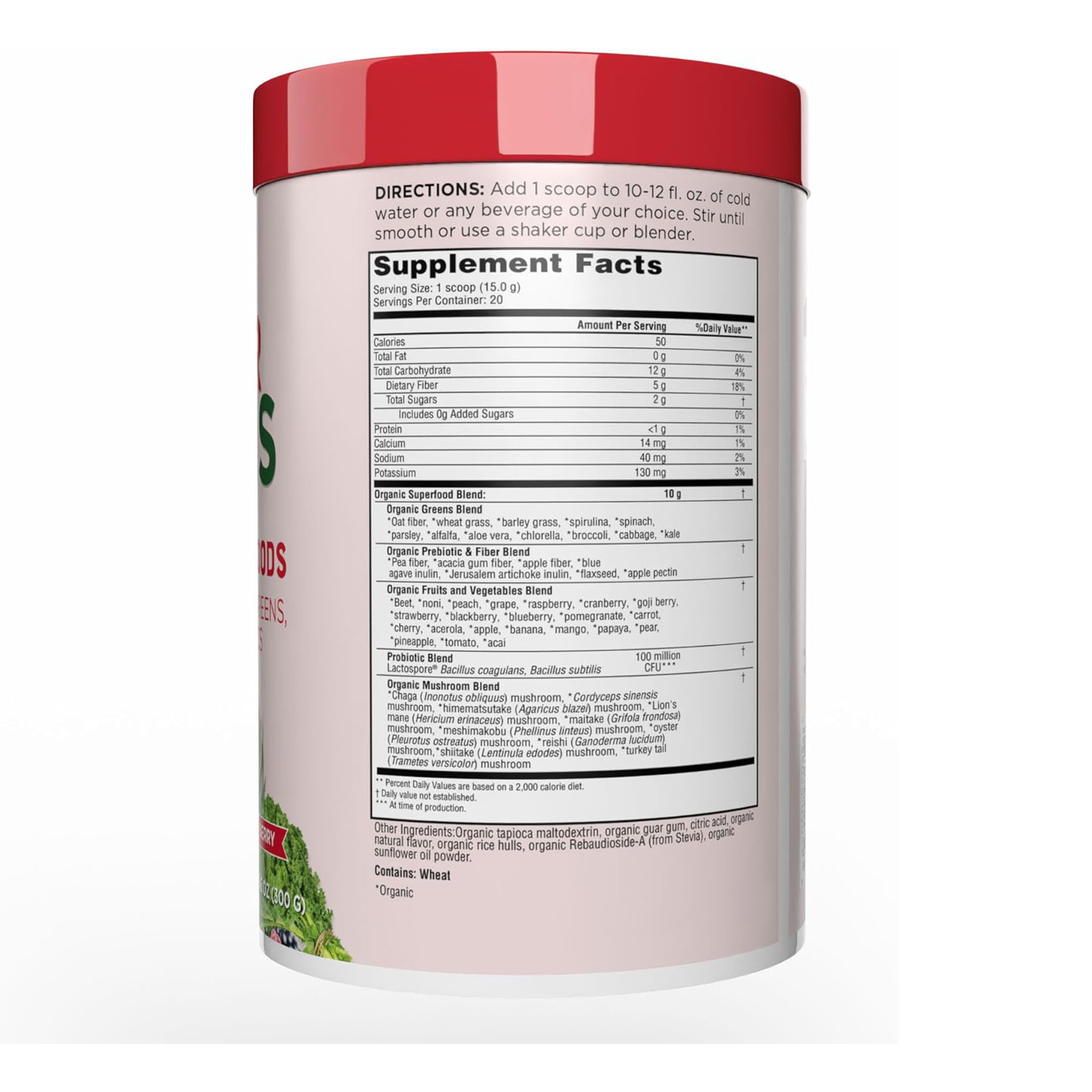 Super Food Greens Powder Info 3