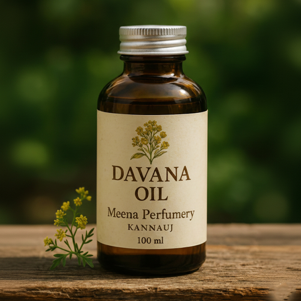 Luxury Meena Perfumery Davana Essential Oil 100% Pure Sweet Floral Fresh Herbal Aroma Steam Distilled for Cosmetic Fragrance