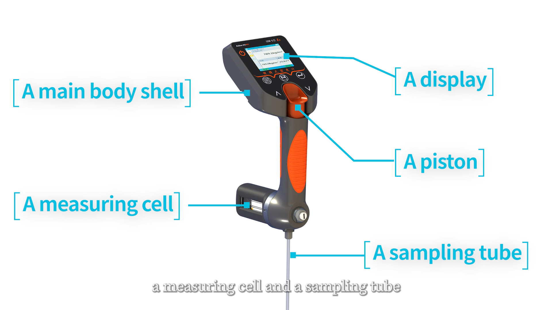 DSM-G Portable Liquid Density Analyzer 0.001 G/cm Accuracy 0.001 G/cm Resolution For Petroleum Chemical Alcohol