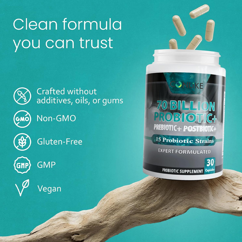 OEM Women's Probiotics 70 Billion CFU Active Cultures Capsules &amp; Pills Support Female Health &amp; Mood Balance