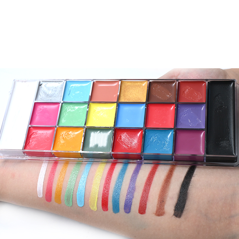 Wholesale 20-Color Natural Plant-Based Face and Body Paint Pigments MSDS Certified Girls Body Painting Supplies for Children
