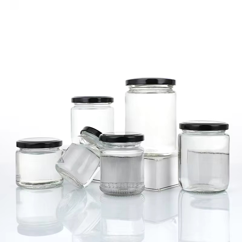 Good Quality 8oz 12oz 16oz 240ml 350ml 500ml 730ml Spice Honey Jam Food Storage Glass Bottles &amp; Jars With Lid