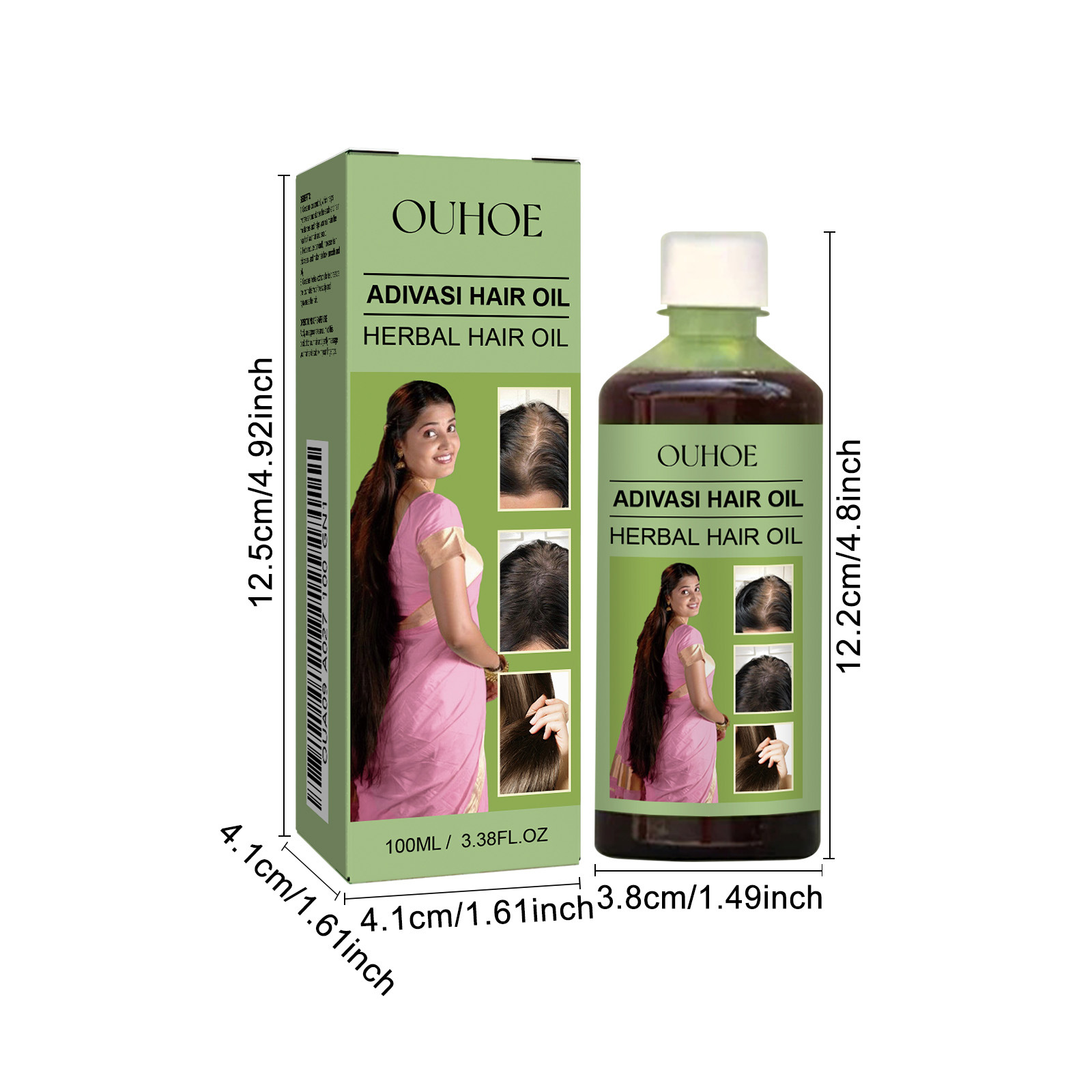 100mL India Adivasi Herbal Hair Oil Rosemary Repair Products Damaged Fast Hair Oils Hair Care Essential Oil