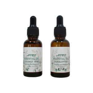 Herbal Essential Oil Collection Natural Essence Trio Including Peppermint Oil &amp; Eucalyptus &amp; Mint 100% Pure Aromatherapy