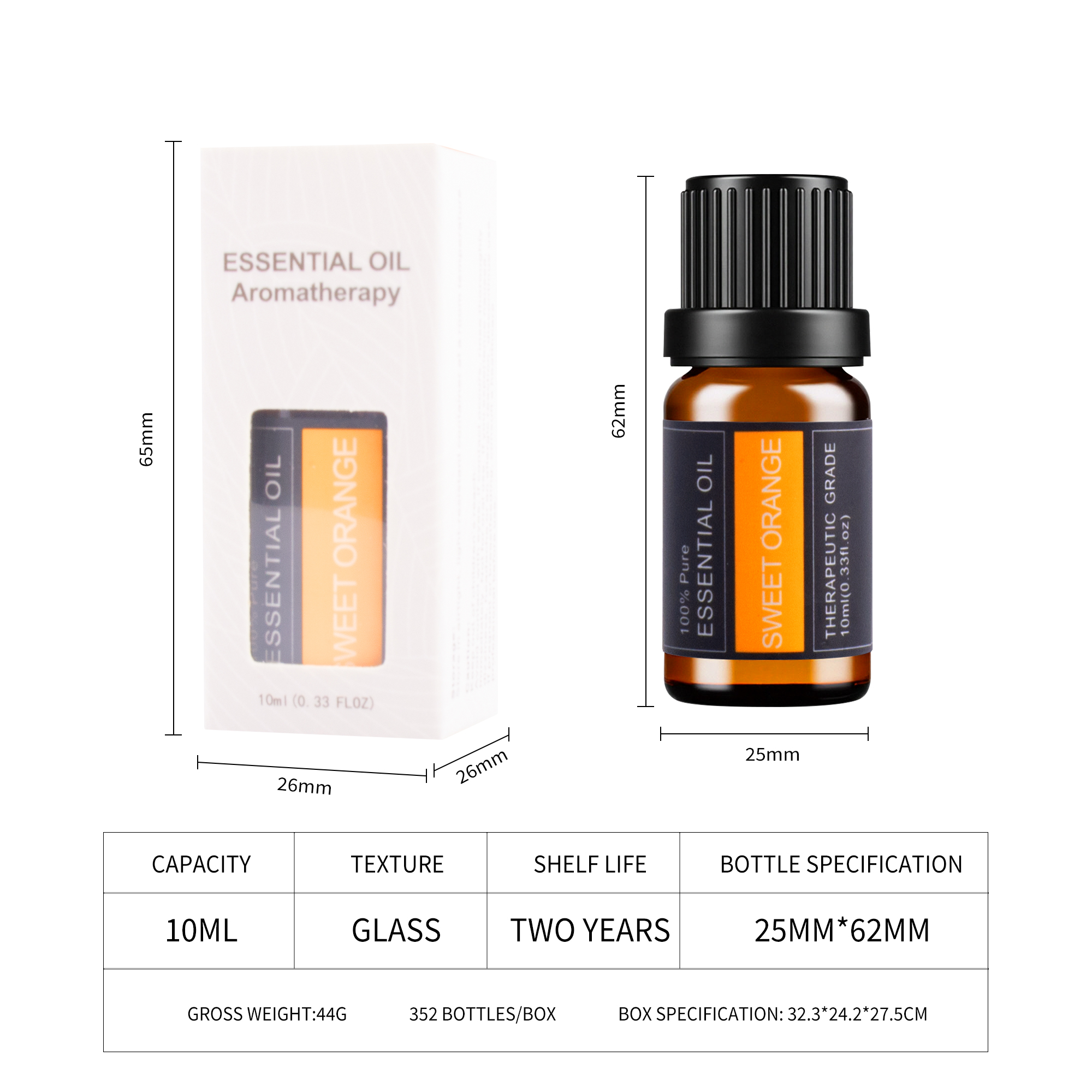 Manufacturers Sell Therapeutic Grade Herbal Essential Oil Certified Aromatherapy Massage Rose Jasmine Sweet Orange Home Hotel