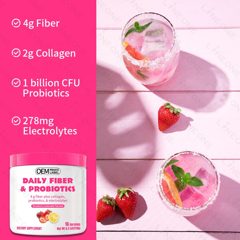 OEM/ODM Daily Fiber &amp; Probiotics Powder Custom Healthcare Supplement