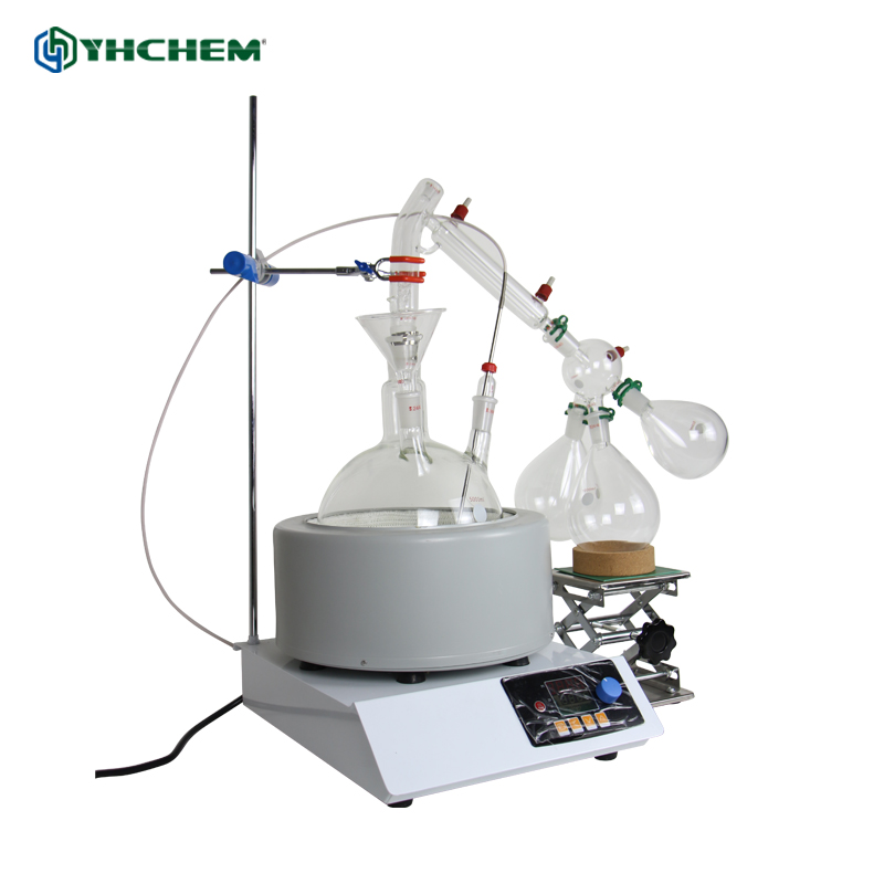 Lab Extractor Distiller 5l Short Path Unit Molecular Essential Oil Distillation Equipment