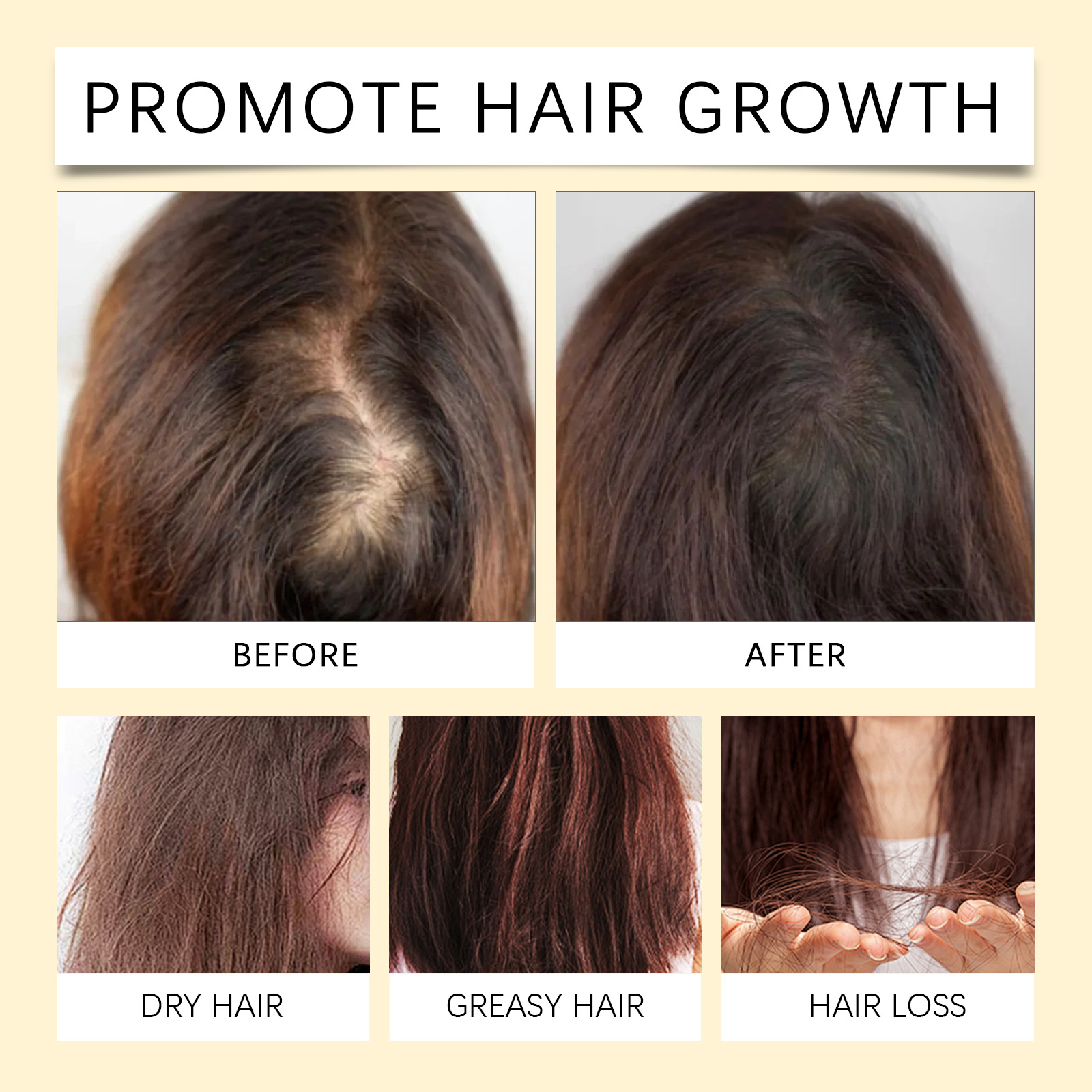 Smoothing Repair Plant Derived Hair Glossy Non Greasy Gentle Scalp Hair Repair Nourishing Plant Derived Hair Care Essential Oil