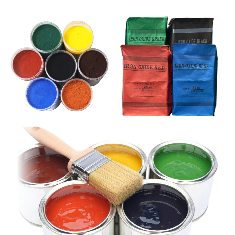 Manufacturers Color Powder Pigment Synthetic Iron Oxide Red Yellow Black Blue Green Brown For Concrete/Bricks/Paints
