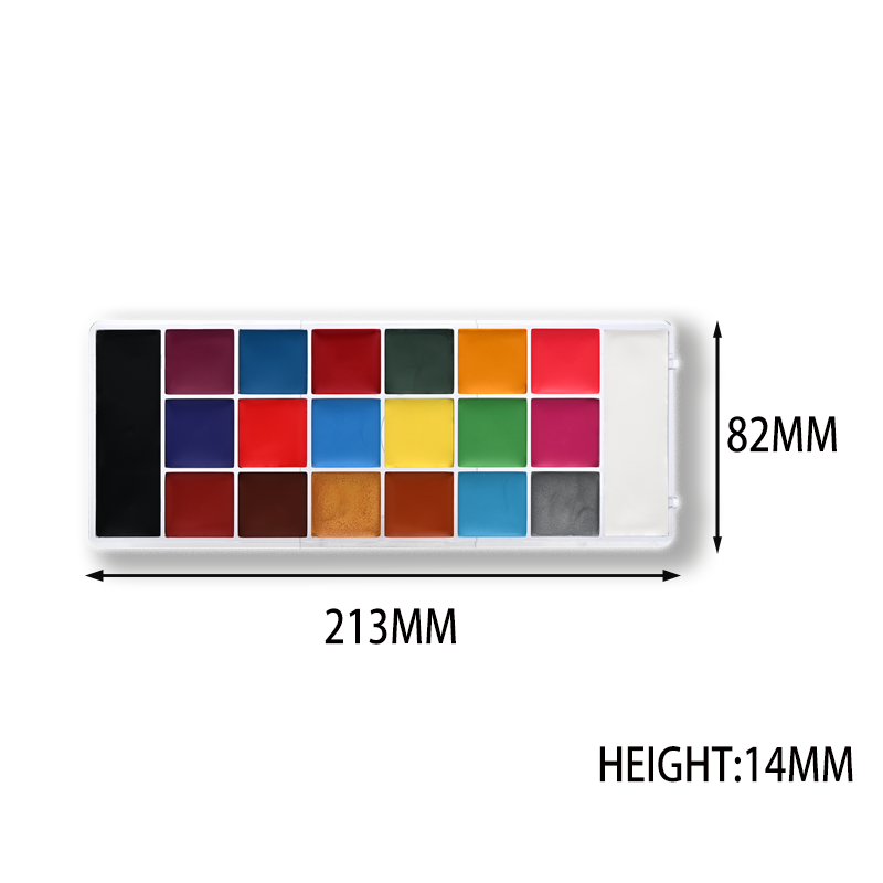 Wholesale 20-Color Natural Plant-Based Face and Body Paint Pigments MSDS Certified Girls Body Painting Supplies for Children