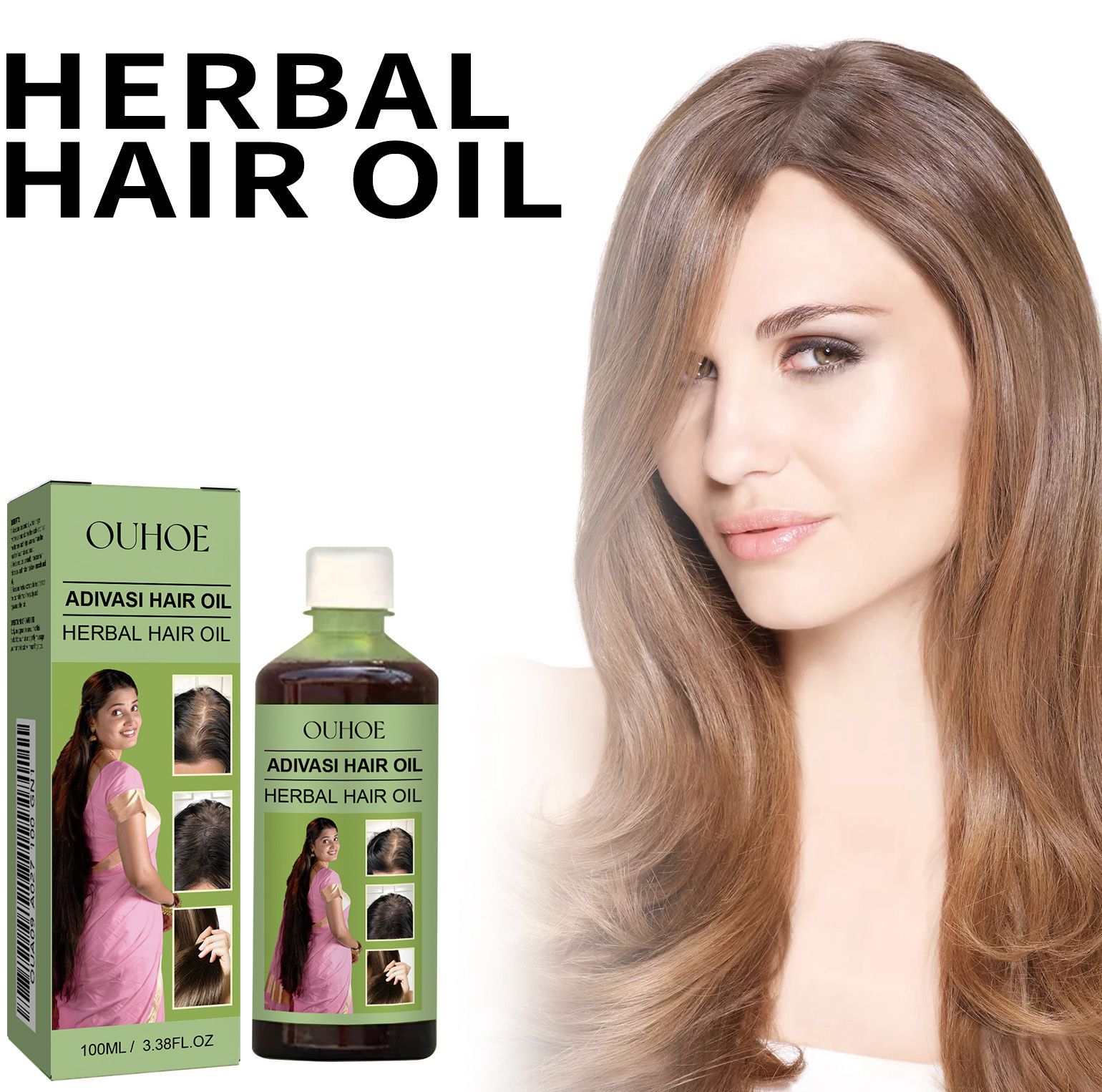 100mL India Adivasi Herbal Hair Oil Rosemary Repair Products Damaged Fast Hair Oils Hair Care Essential Oil