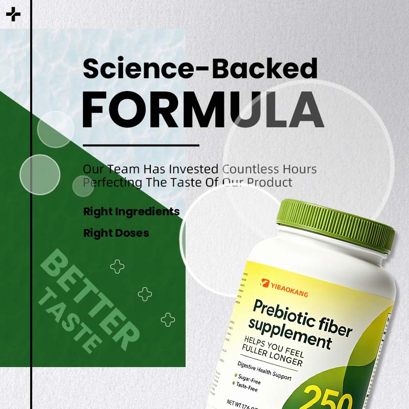 Factory Unflavored Prebiotic Fiber Powder Daily Digestive Health Supplement, Natural Soluble Fiber for Gut Support, Non-GMO