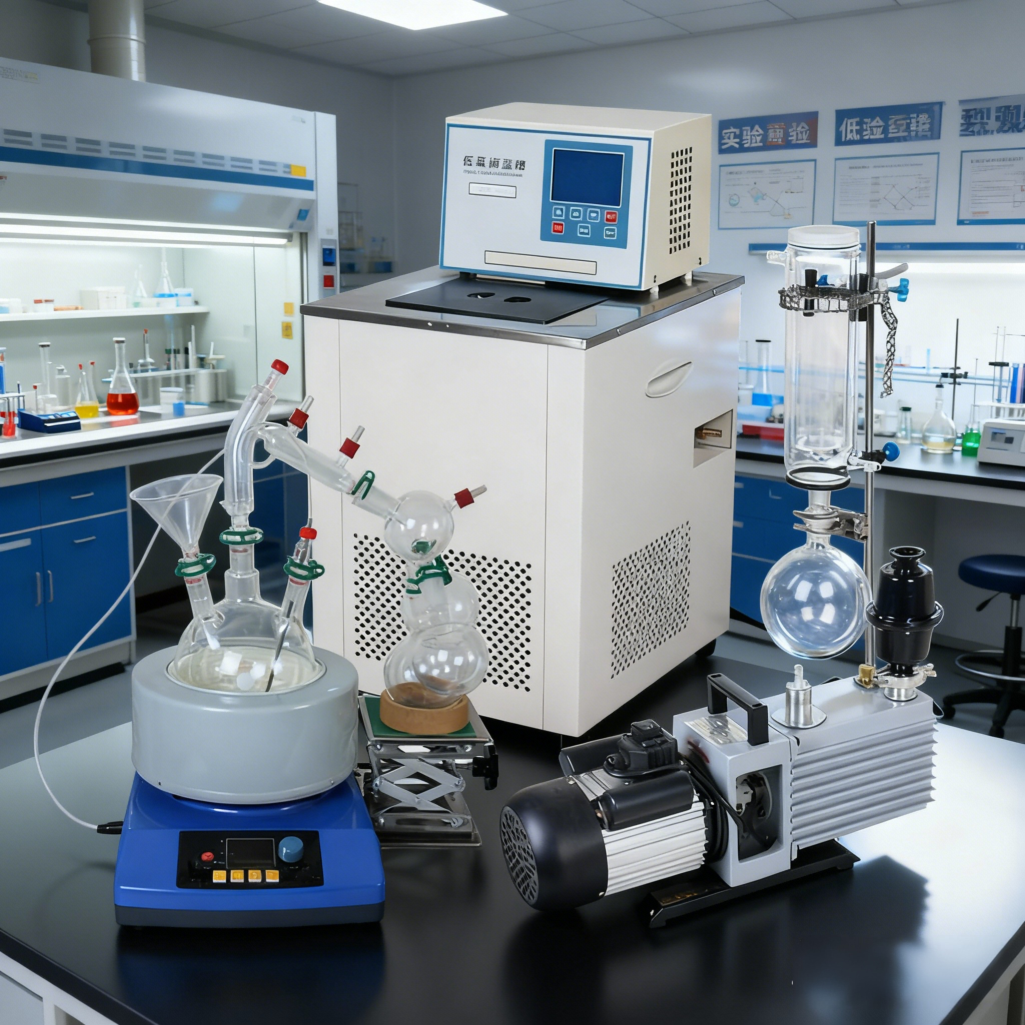 Lab Extractor Distiller 5l Short Path Unit Molecular Essential Oil Distillation Equipment