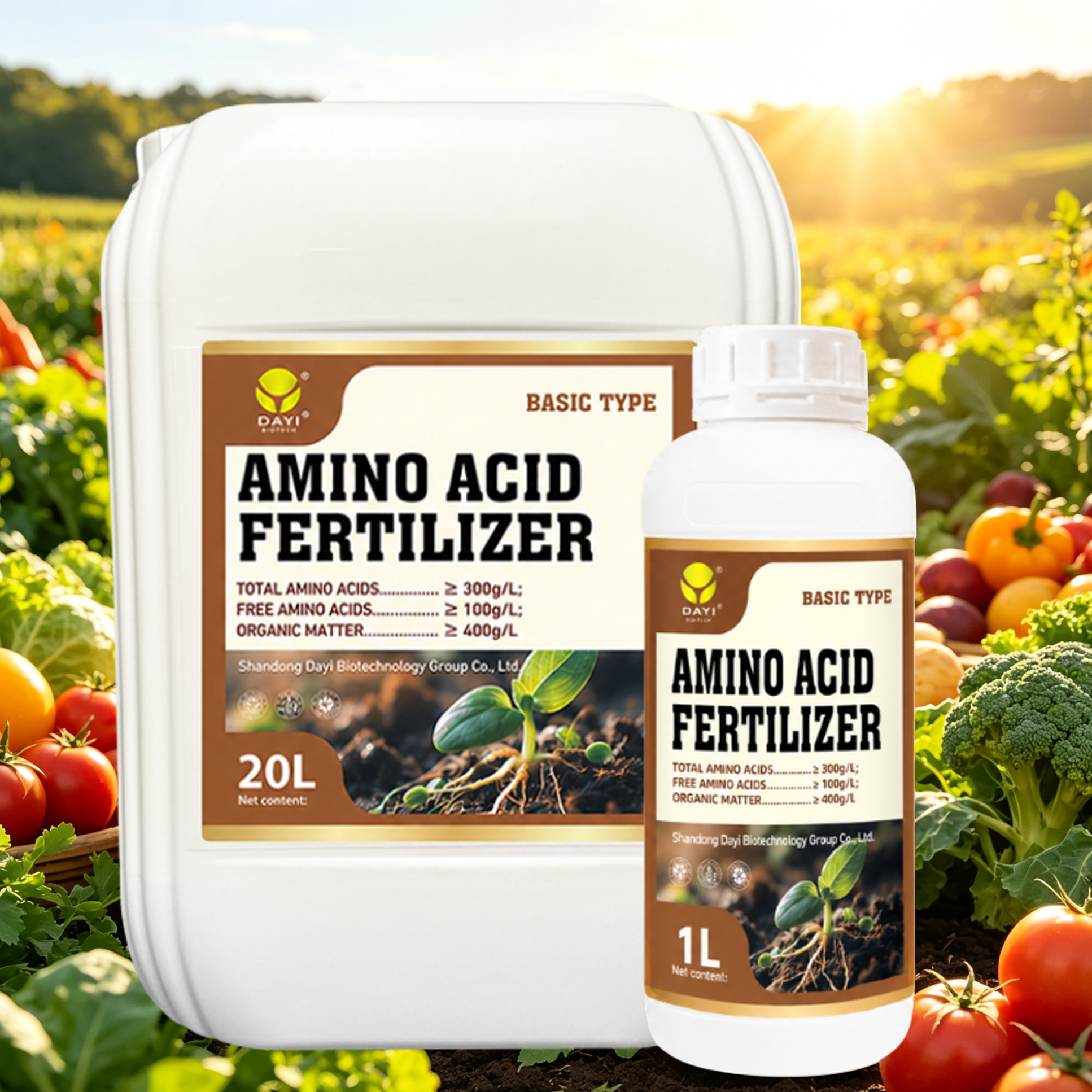 Enzymatic Hydrolysis L Form Free Amino Acids Liquid Plant Biostimulant Professional Grade for Commercial Growers Large Farm