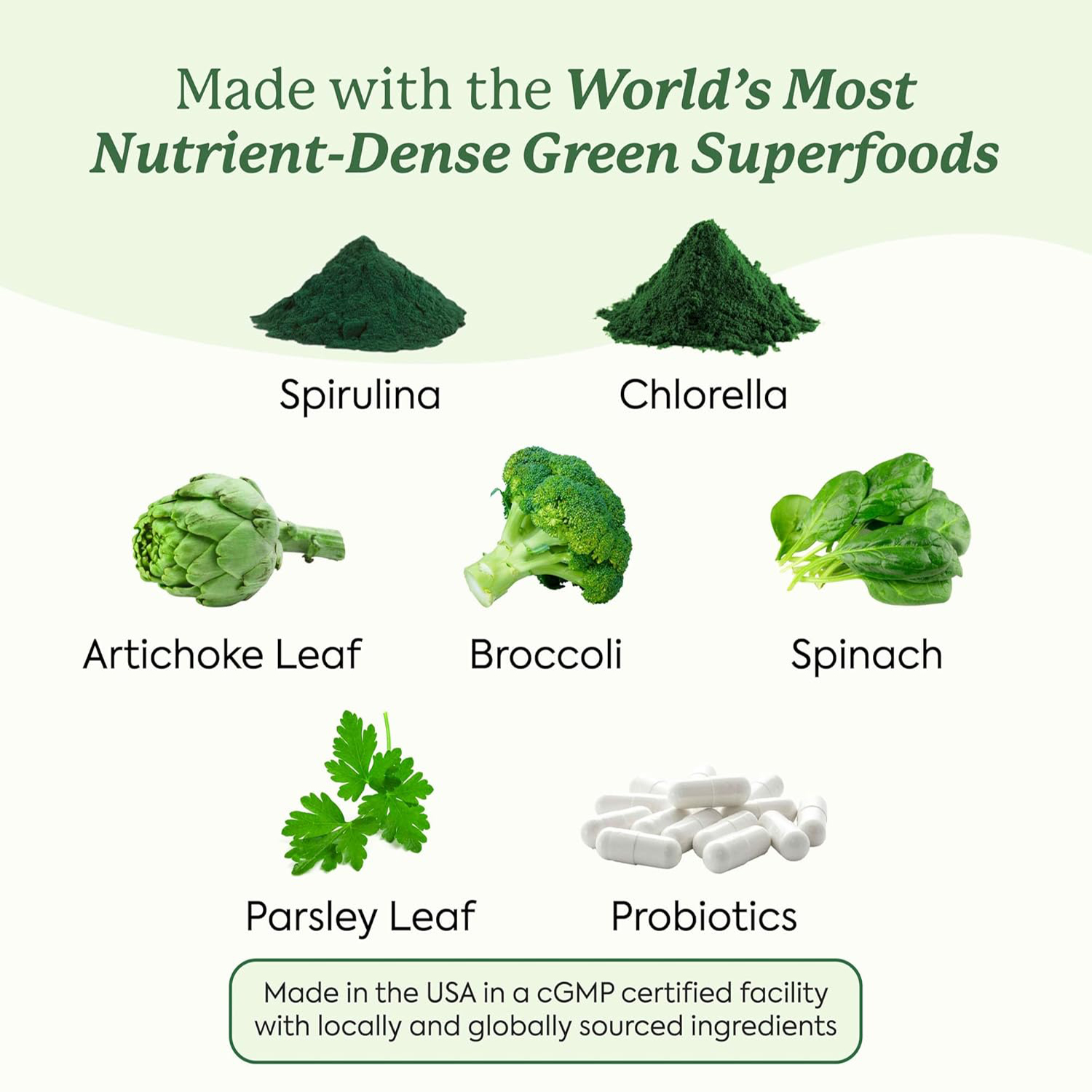 OEM ODM Fiber Gummies Weight Management Daily Super Green Gummies with Broccoli, Spinach Kale, Spirulina, Chlorella &amp; Probiotics