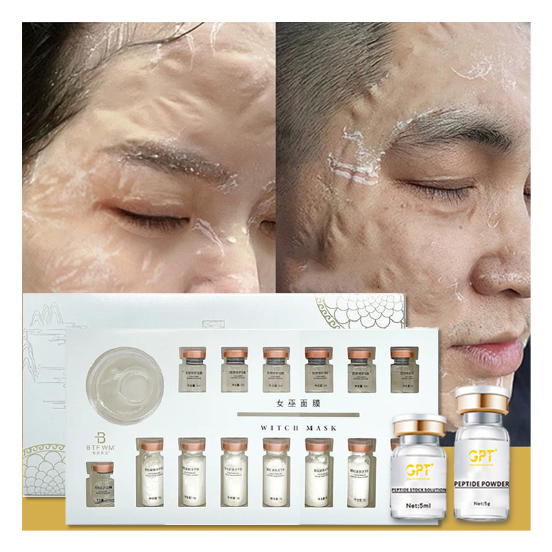 Bulk Price Active Ingredients Hydrolyzed Collagen Oligopeptide-1 Anti Wrinkle and Brightening Freeze Dried Powder Set Serum B