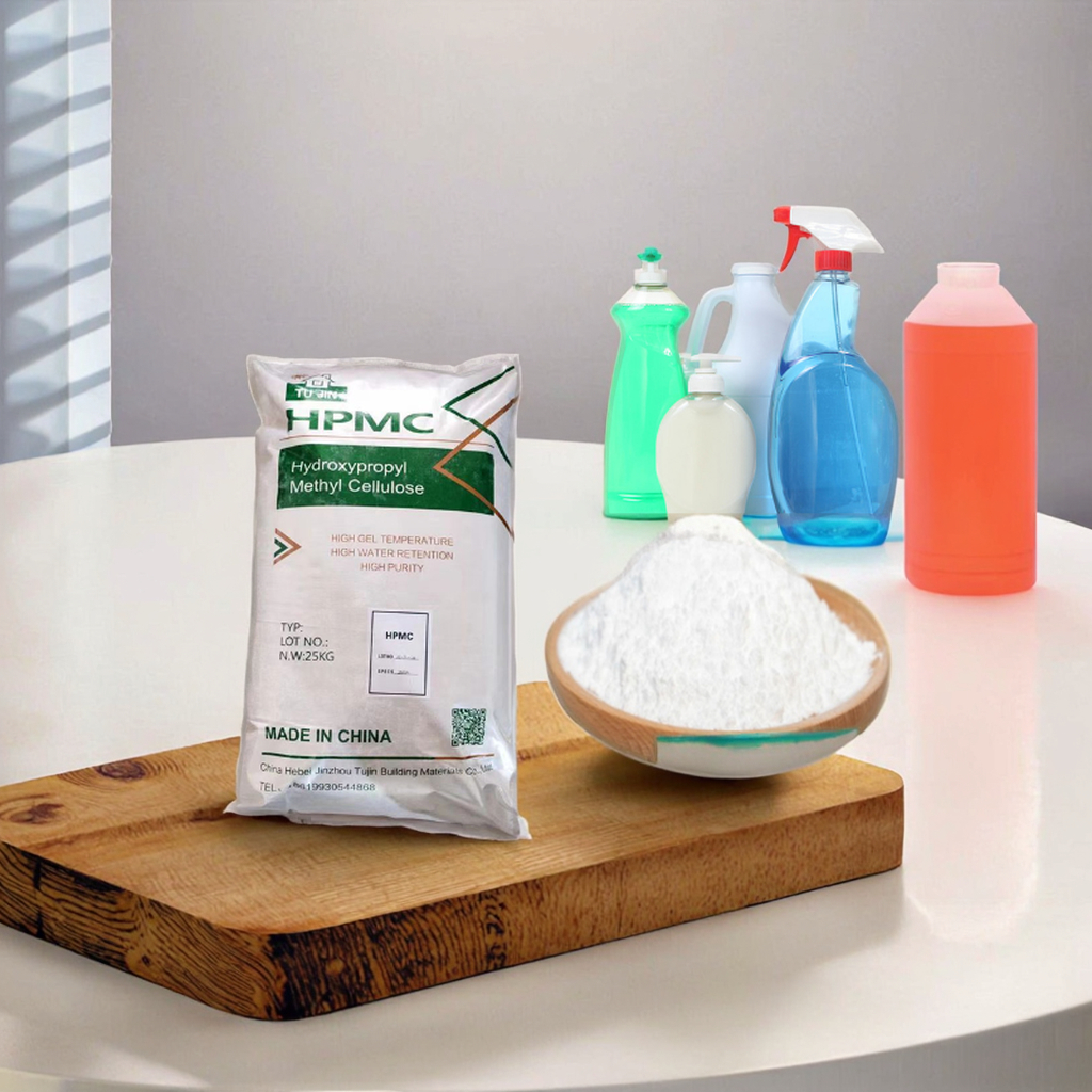 TUJIN High Quality Detergent Grade HPMC Powder Hydroxypropyl Methyl Cellulose 200000 25kg Chemical Auxiliary Agent Manufactured