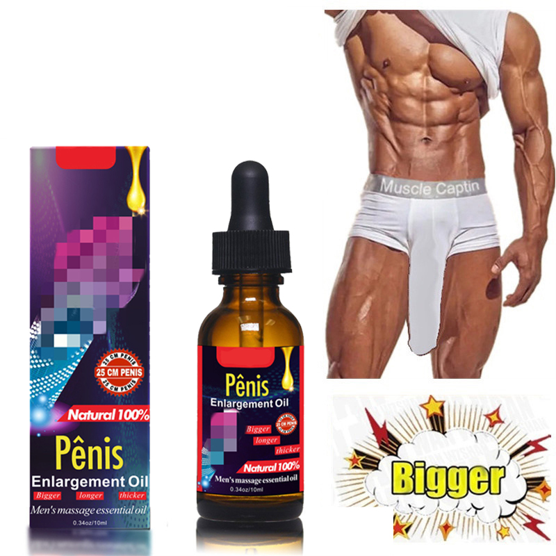 Natural Herbal XL Size Men's Pennis Oil Quick Results Pure Essential Oils Plant Extracts Hyaluronic Acid No Side