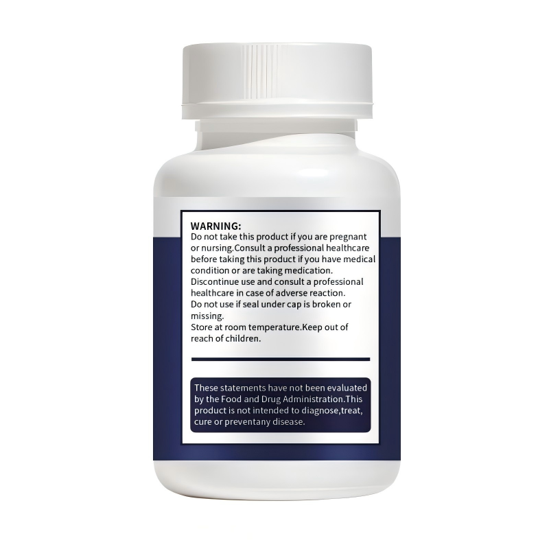 Hot Sell Psyllium Husk Capsules Vegan Non-GMO Gluten Free Colon Cleanser Daily Fiber Supplement for Gut Health Adult 60 Capsules
