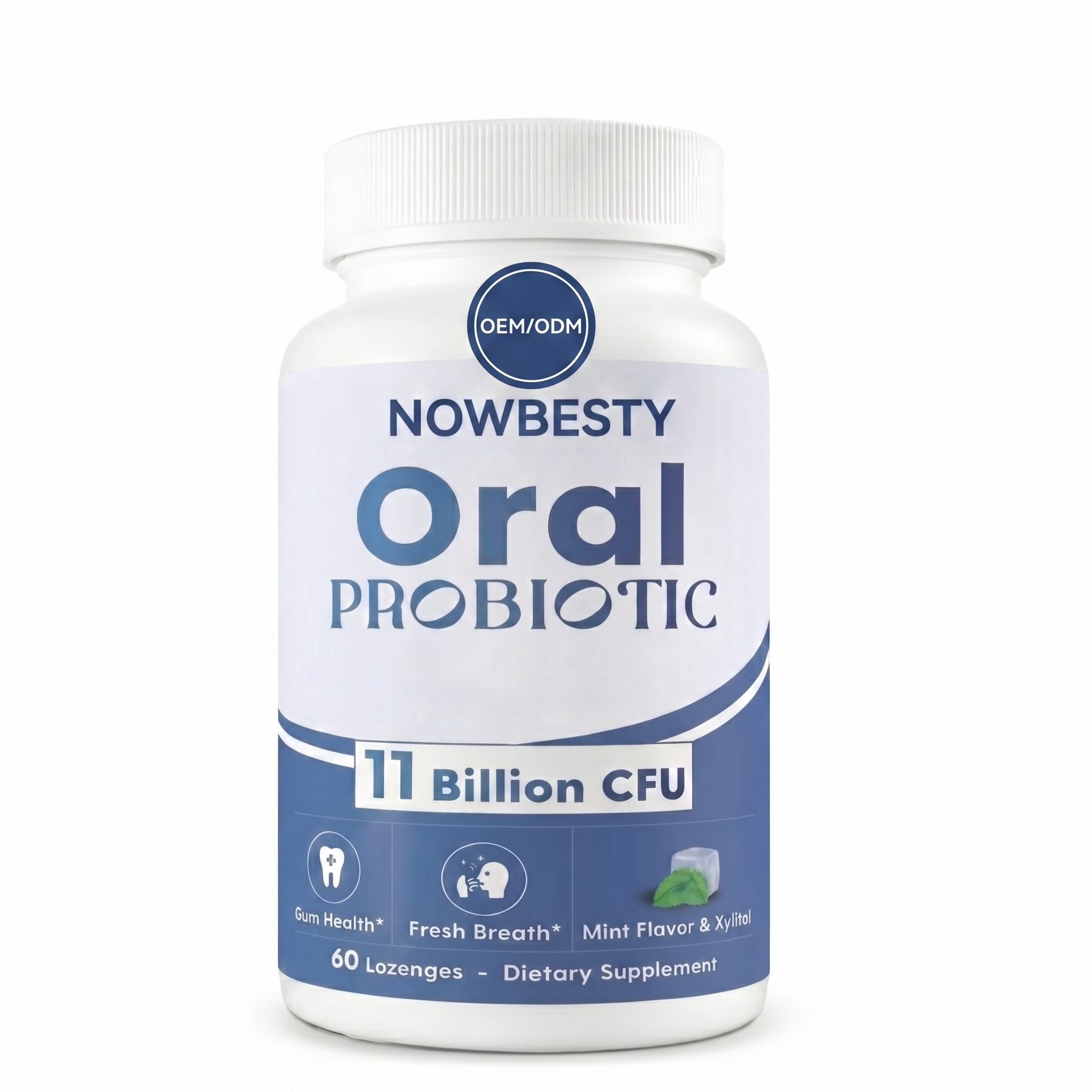 OEM Oral Probiotics Lozenges 11 Billion CFU Oral Probiotics for Mouth Bad Breath Balance Oral Microbiome Promote Oral Health