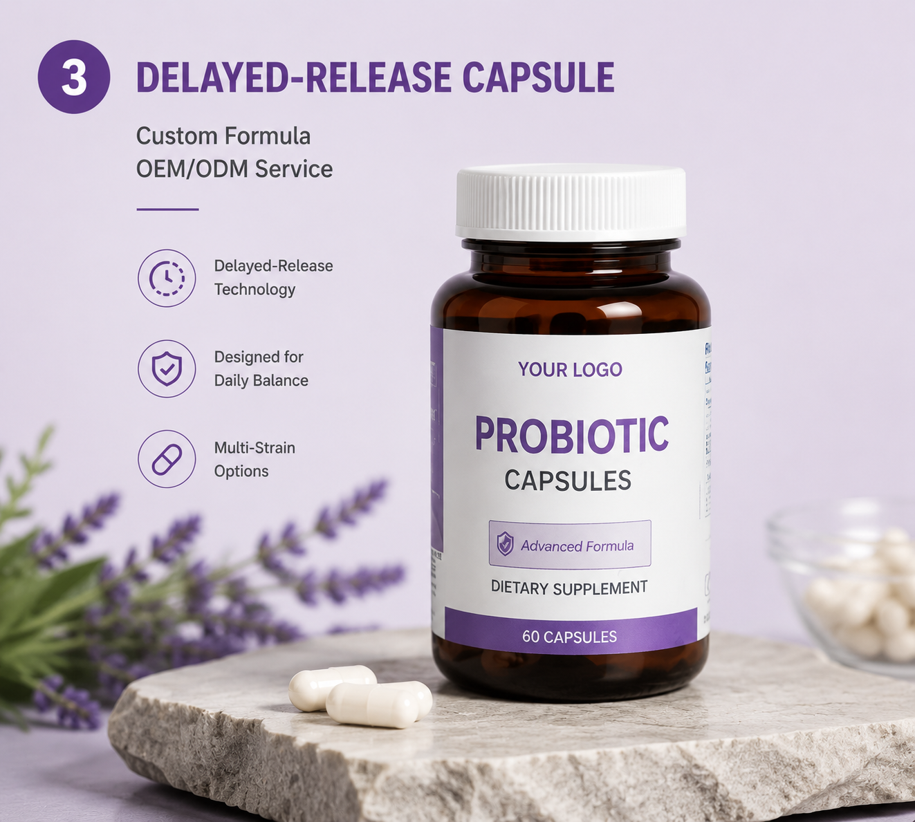 Custom Formula Probiotic Capsules OEM ODM Nutrition