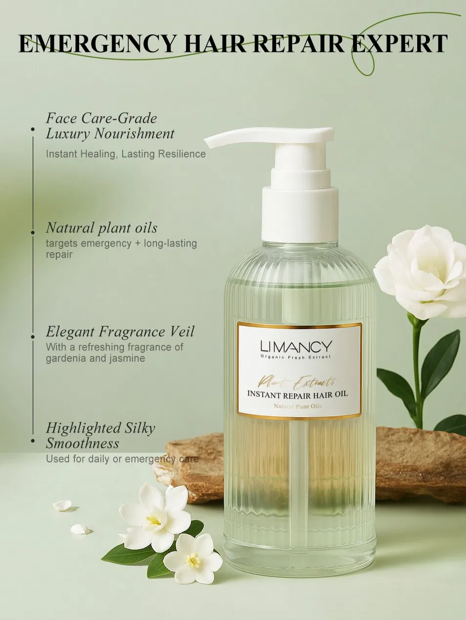 Emergency Repair Hair Oil Effect