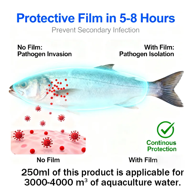 Protective Barrier Treatment Cy Aquatic Safe Forms Protective Film on Fish Skin
