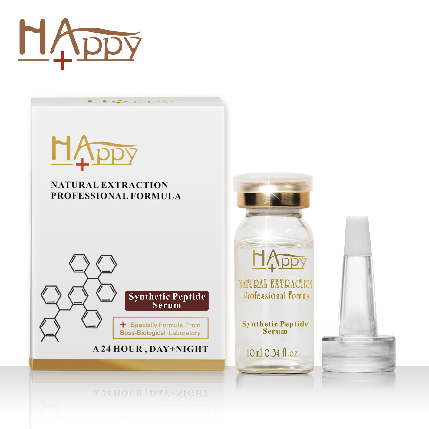 Advanced Multi-Peptide Complex Serum - Effective Happy+ Synthetic Peptide Treatment for Daily Skin Repair and Radiance
